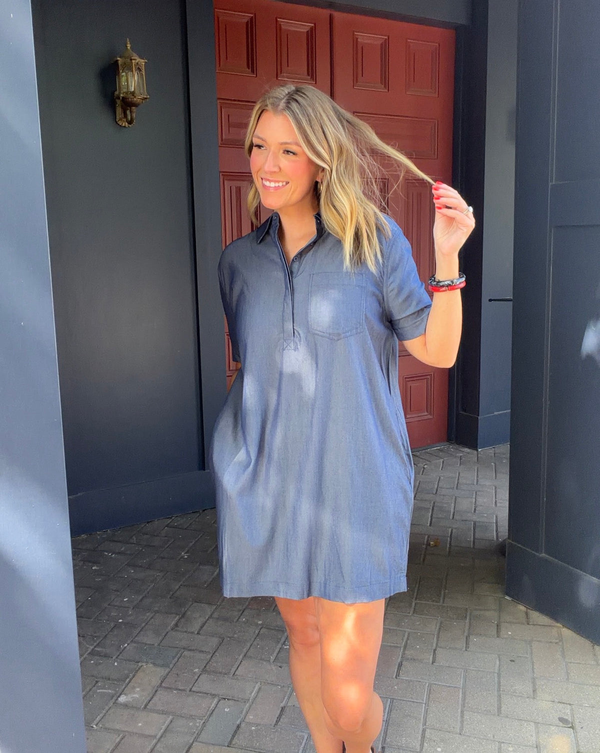 Collared Shirt Dress