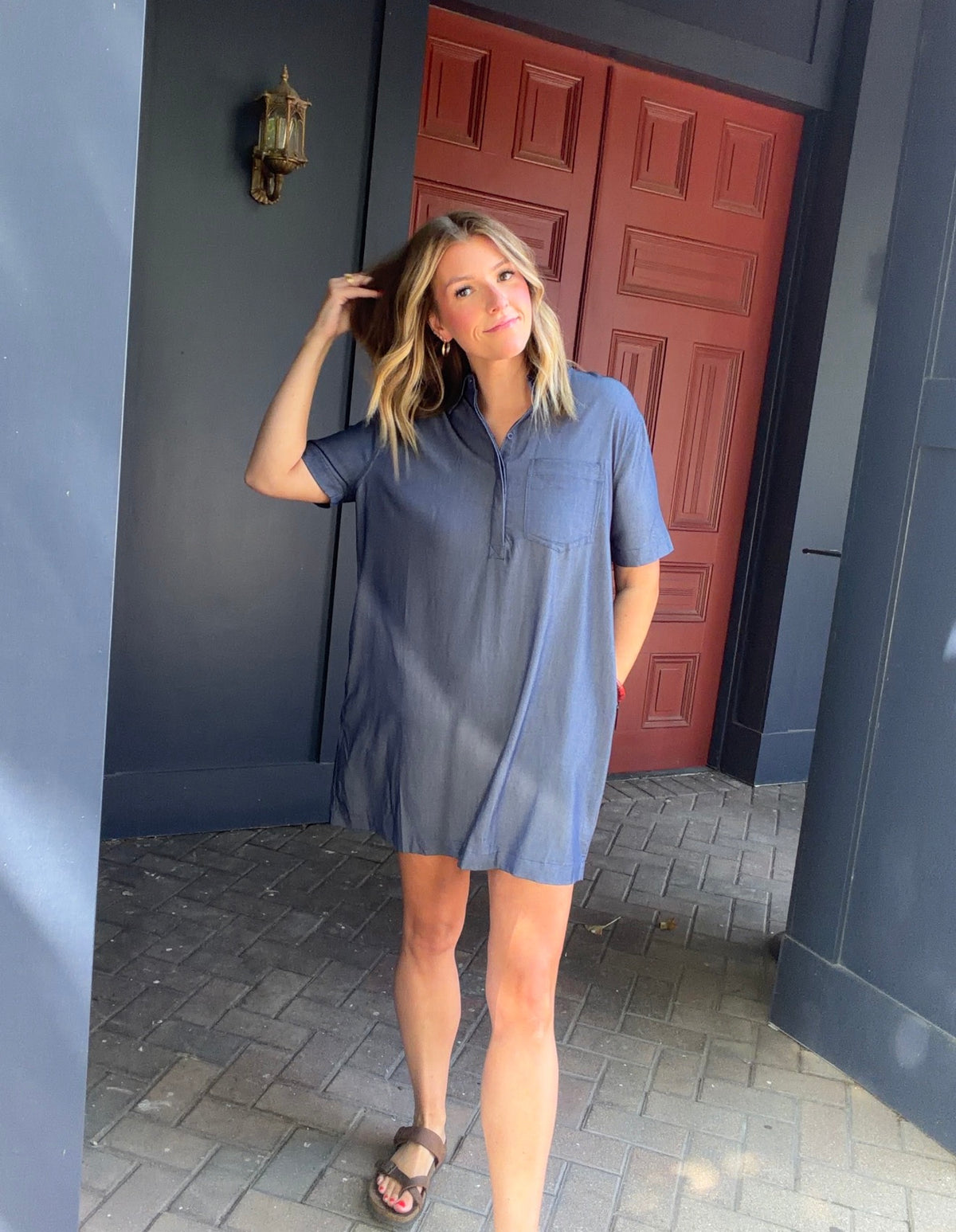 Collared Shirt Dress
