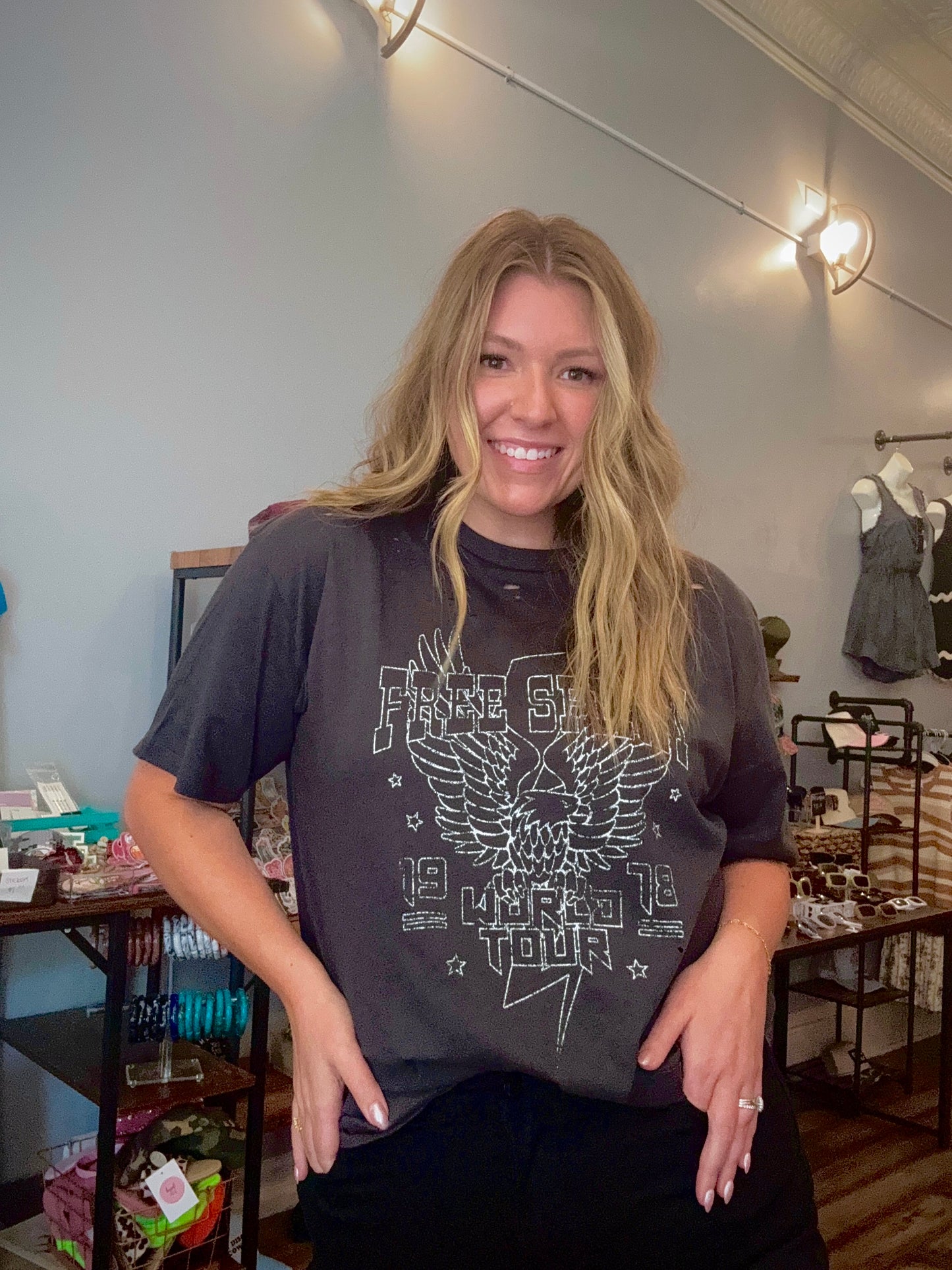 Free Spirit 1978 World Tour Graphic S/S Distressed Tee
