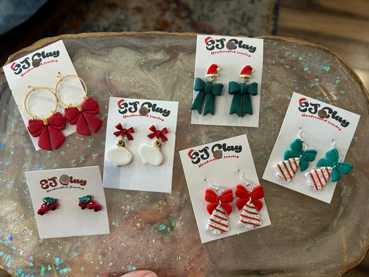 Christmas Clay earrings