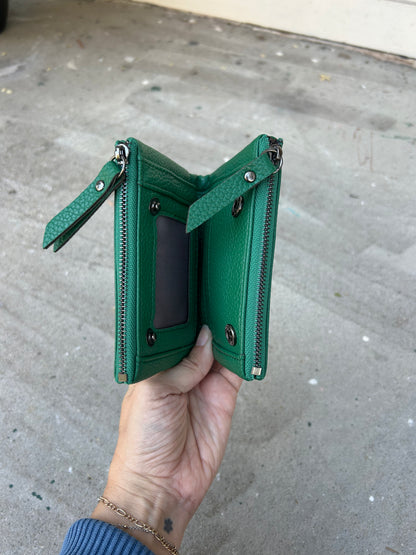 Green game day mini wallet