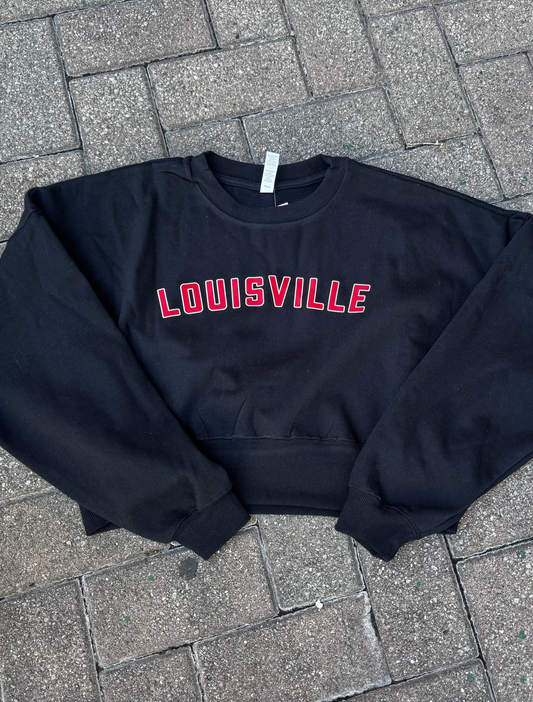 Louisville cropped sweatshirt