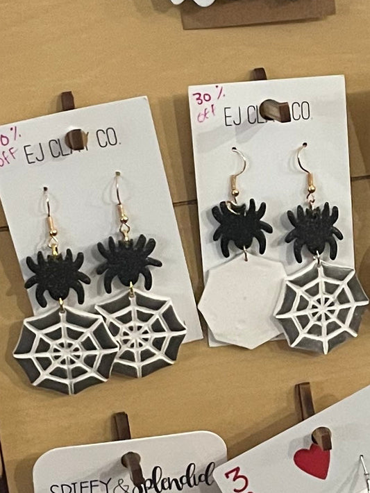 Spider web earrings EJ
