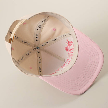 DERBY Western Cowgirl Embroidered Two-Tone Trucker Hat