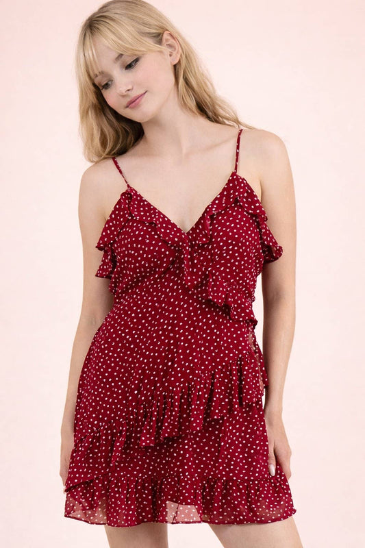 Campus cutie polka dot dress