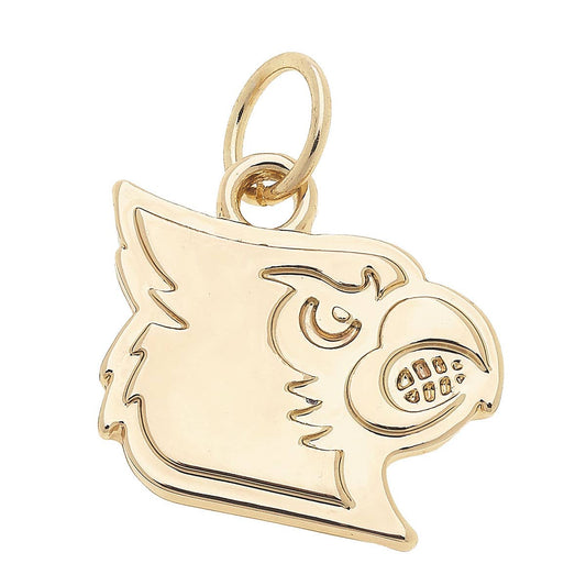 Louisville Cardinals Shiny Gold Logo Charm