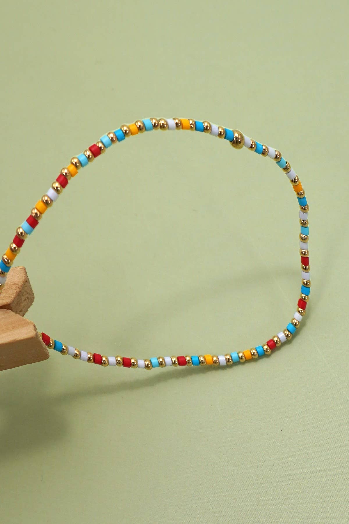BOHO COLORFUL BALL BEADED BRACELET