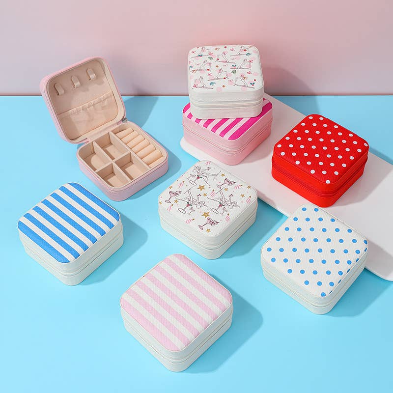 DESIGNED JEWELRY ORGANIZER TRAVEL BOX CASE