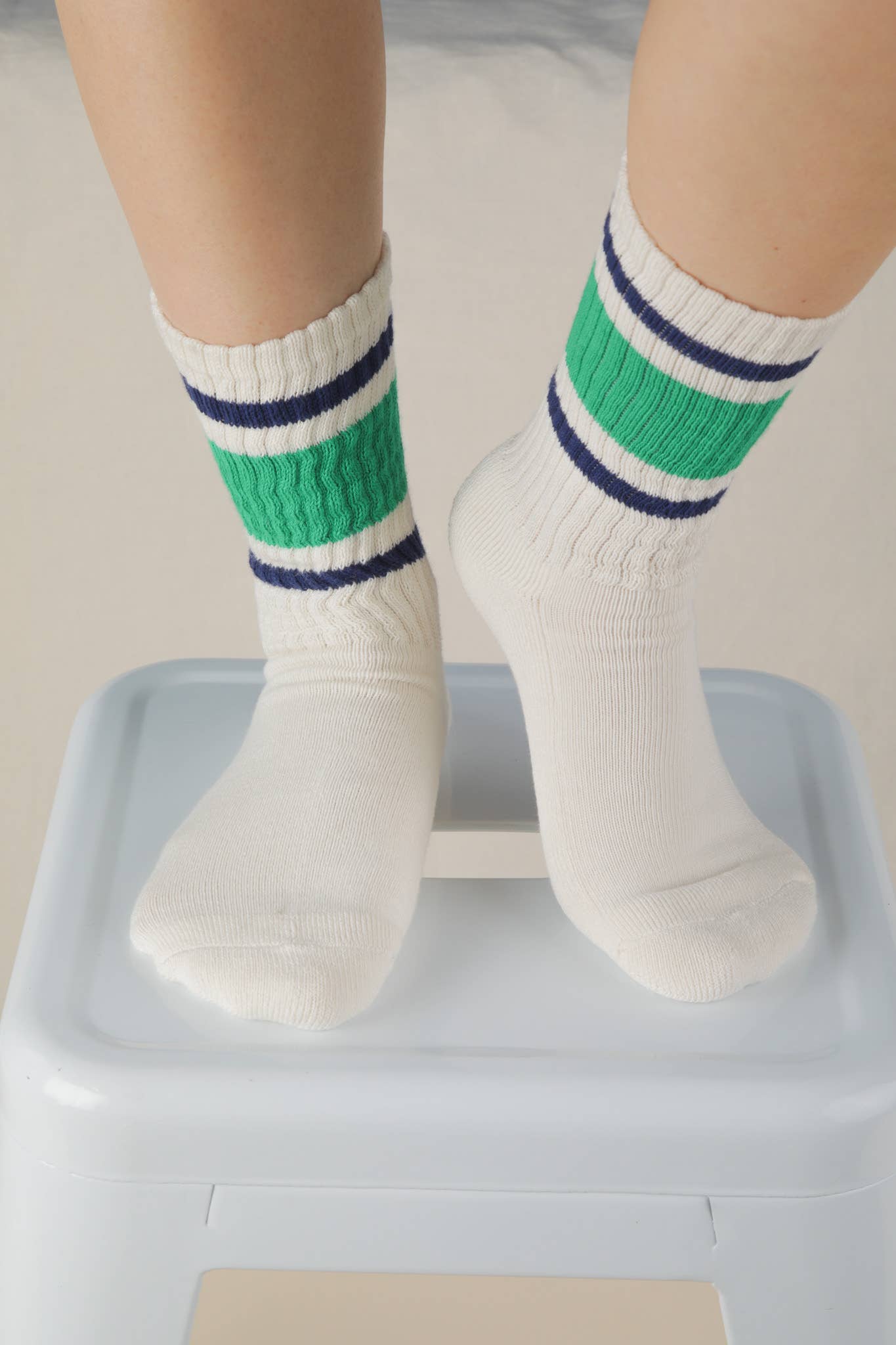 Color Block Crew Socks