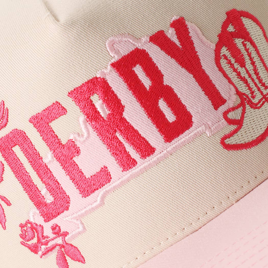 DERBY Western Cowgirl Embroidered Two-Tone Trucker Hat