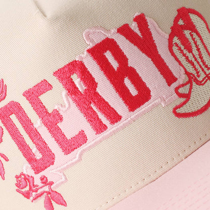 DERBY Western Cowgirl Embroidered Two-Tone Trucker Hat