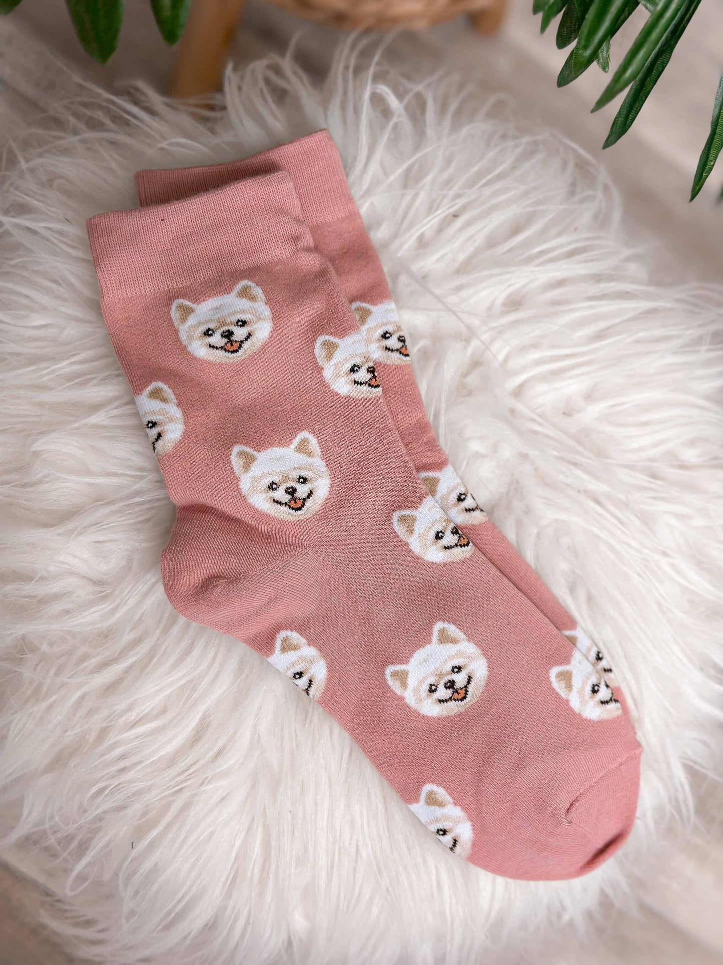 Dog Printed Crew Socks
