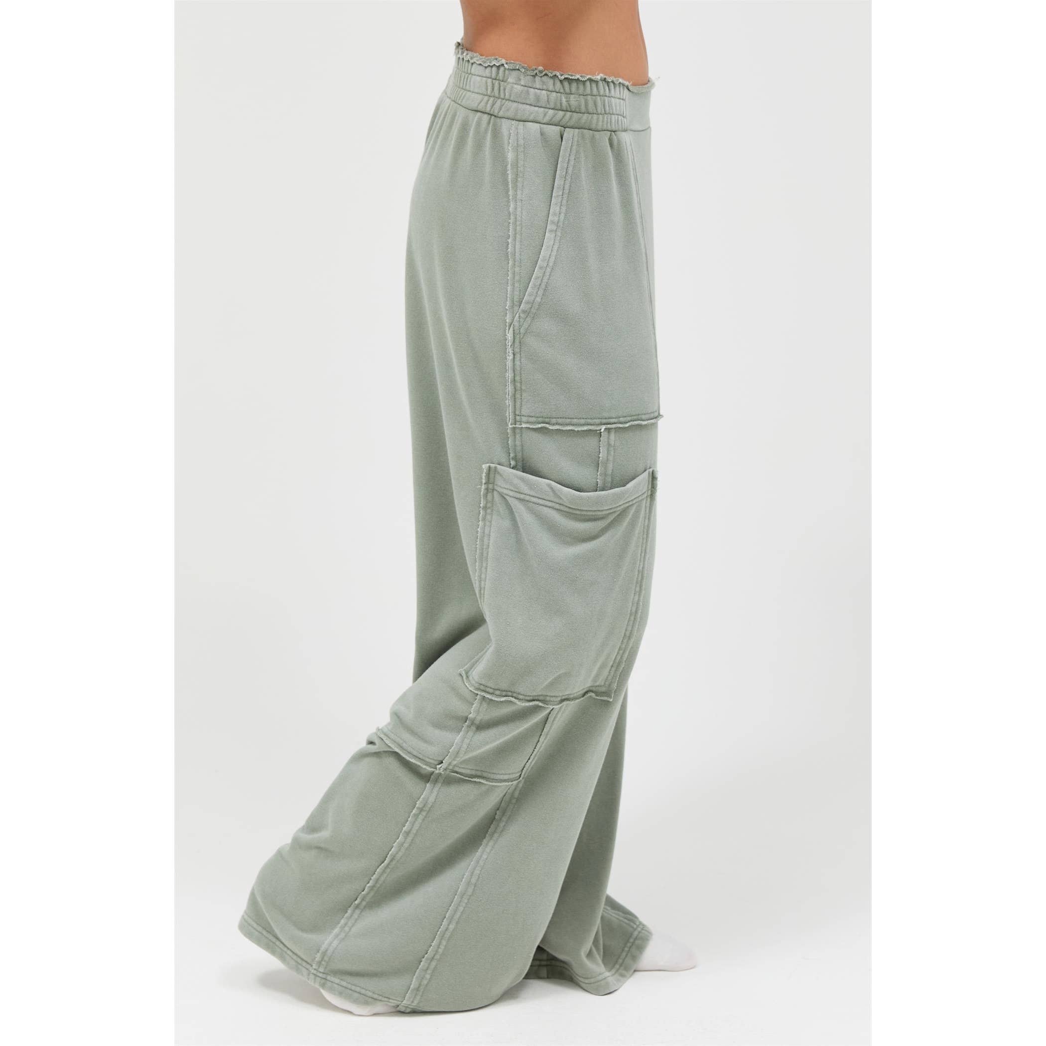 Mineral Wash Wide Leg Cargo Pants – Shop Hazel Jane
