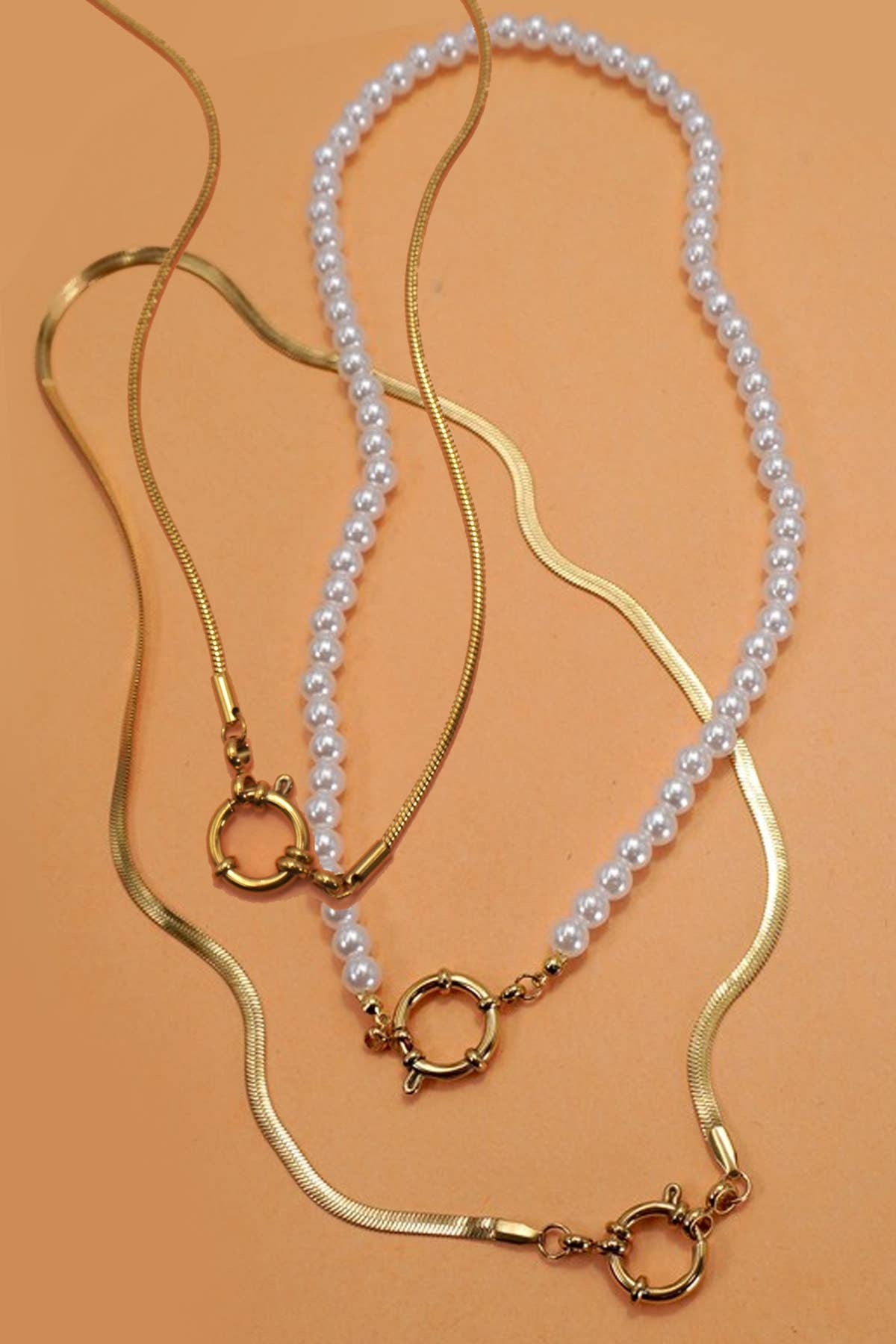 18K STAINLESS STEEL TARNISH FREE CHAIN NECKLACES