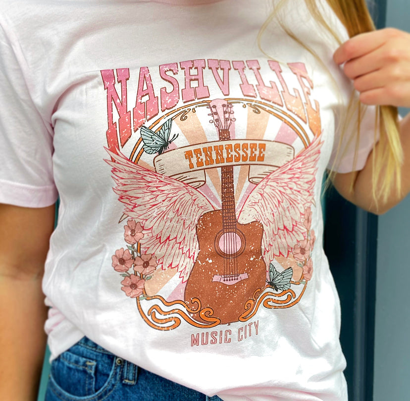 Pink Nashville tee