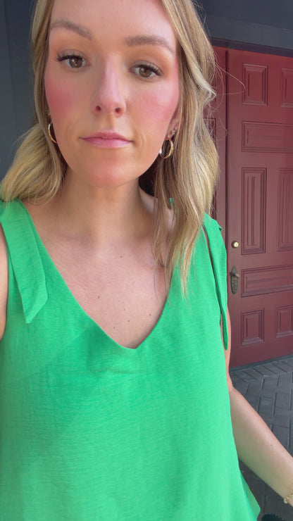 4 COLORS! Tie Strap Airflow Game Day Top