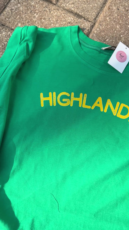Highlanders FC Green/Gold Game day tee